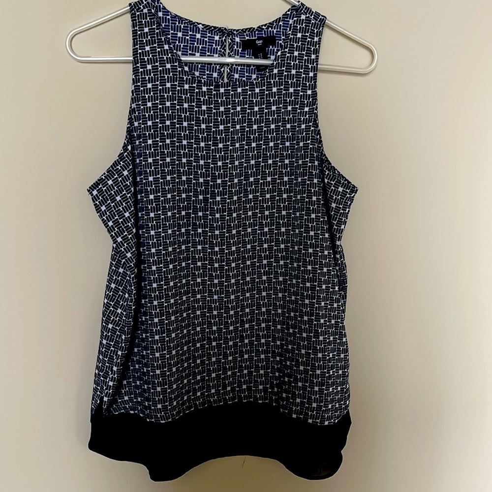 Gap womens blouse, navy pattern, size small